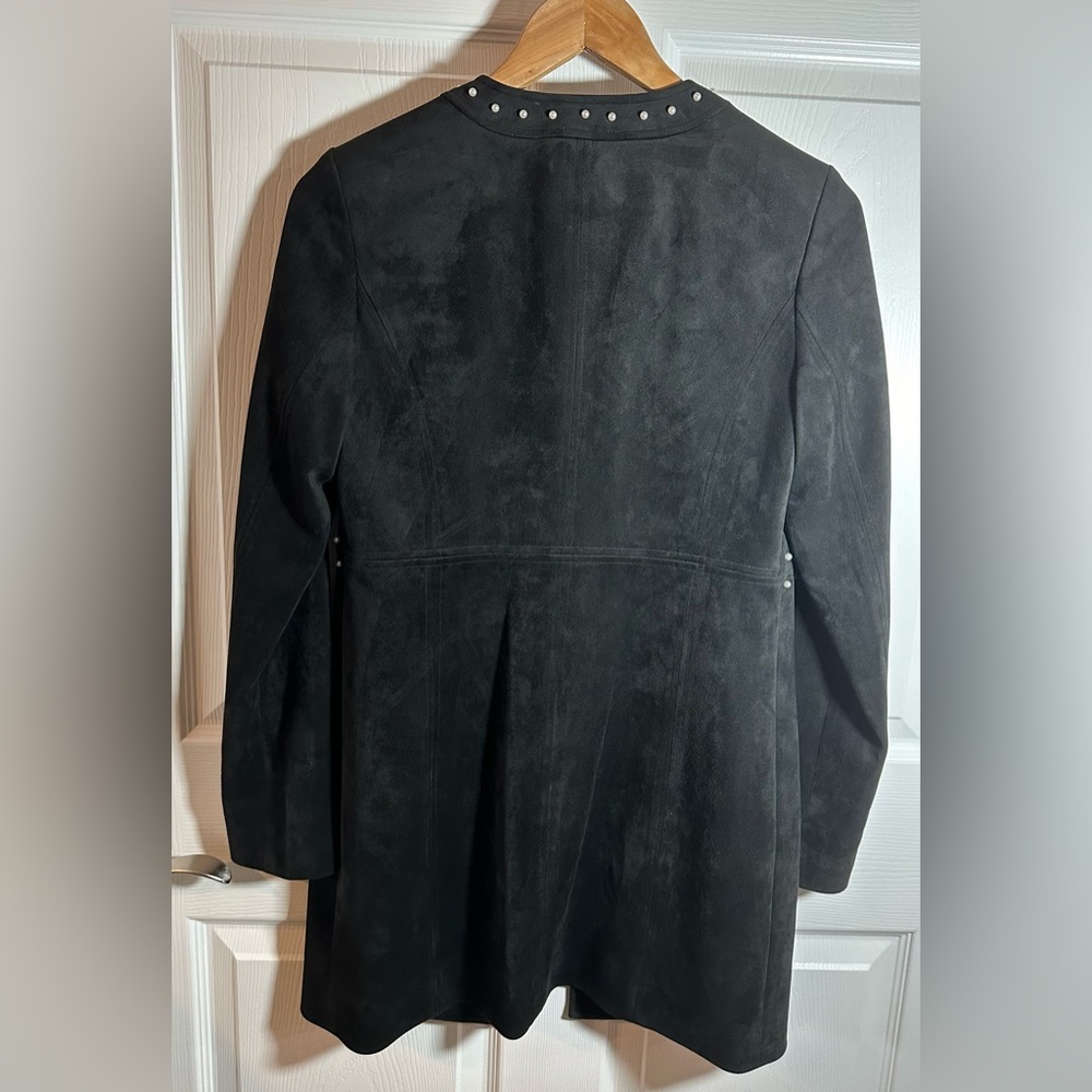 Karl Lagerfeld Embellished Faux Suede Jacket NWOT - Picture 4 of 14